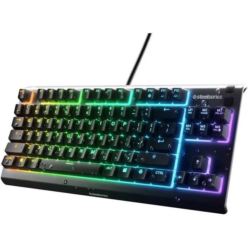 Spēļu tastatūra Steelseries Apex 3 TKL. angļu ,US,. melna