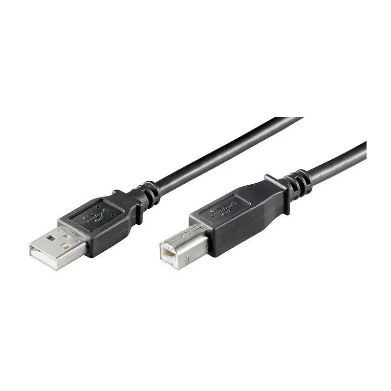Kabelis MICRO_CONNEC USB TypeA M. USB TypeB M. 1.8m. melns