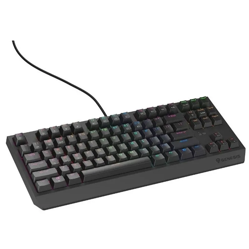 Klaviatūra Genesis Thor 230 TKL Lite. melna