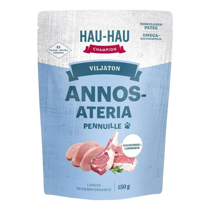 Hau-hau meal turk-lamb for puppies 150g