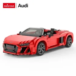 Radiovadāma mašīna Rastar AUDI R8 Spyder Bricks 93800