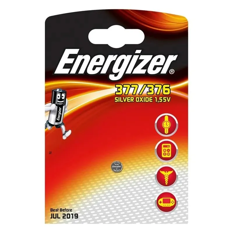 Pulksteņbaterija ENERGIZER D377-376 1.55V 24 mAh SilverOxide