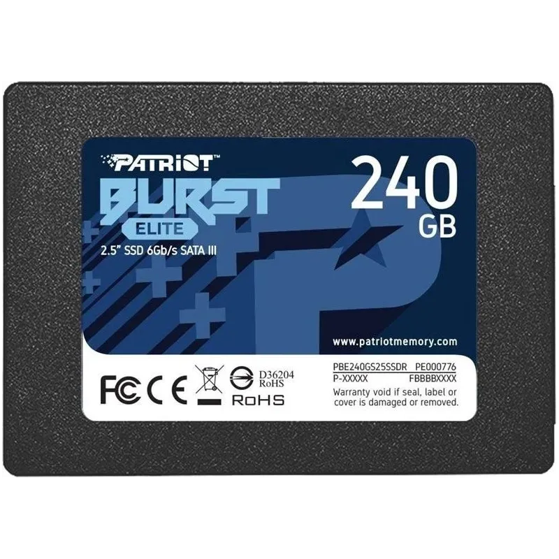 Cietais disks ,SSD, Patriot Burst Elite. 2.5. 240 GB