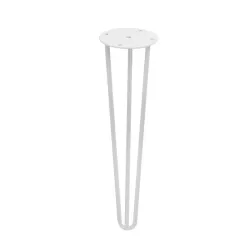 Mēbeļu kājas Rei. 40 cm x 8 cm. balta