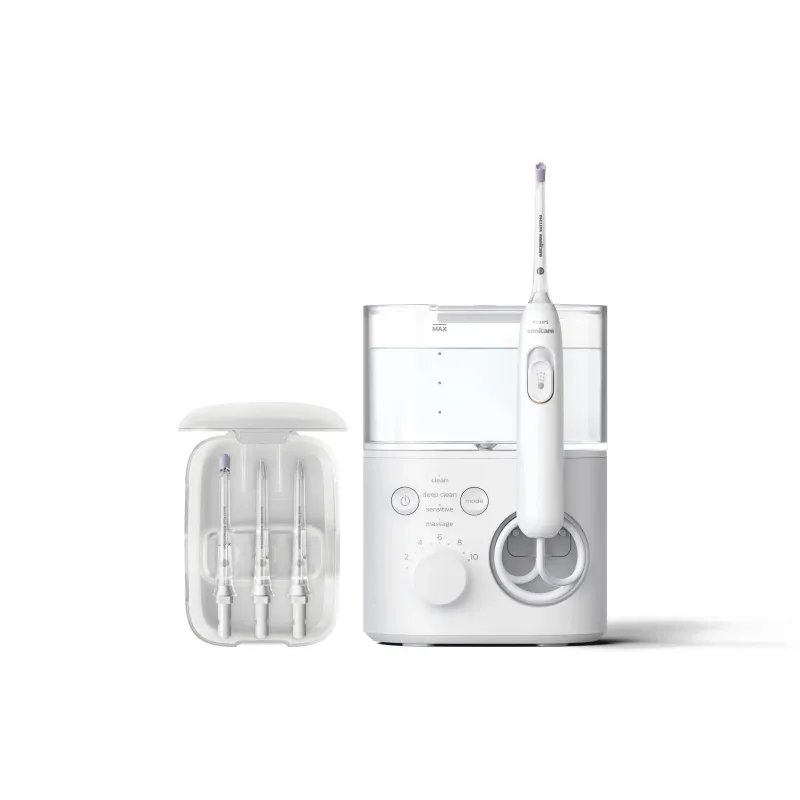 Philips - Oral Irrigator - HX3911-40 Sonicare Power Flosser 7000 - 600 ml - Number of heads 4 - White