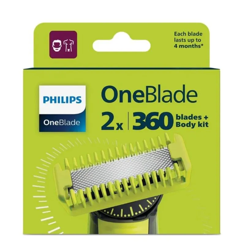 Skūšanās galva Philips Norelco OneBlade QP624-50. 2 gab.