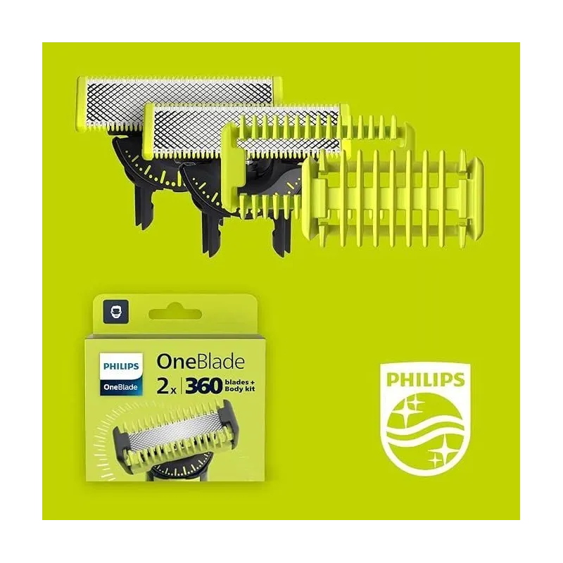 Skūšanās galva Philips Norelco OneBlade QP624-50. 2 gab.