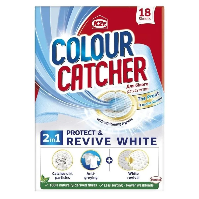 Lupatiņas veļas mašīnām K2R revive white 18pcs