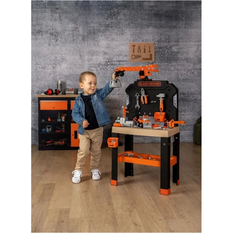 Rotaļlietu darbnīcas galds. - Smoby Black+Decker