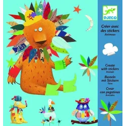 Toy creativ kit stickers animals dj08932