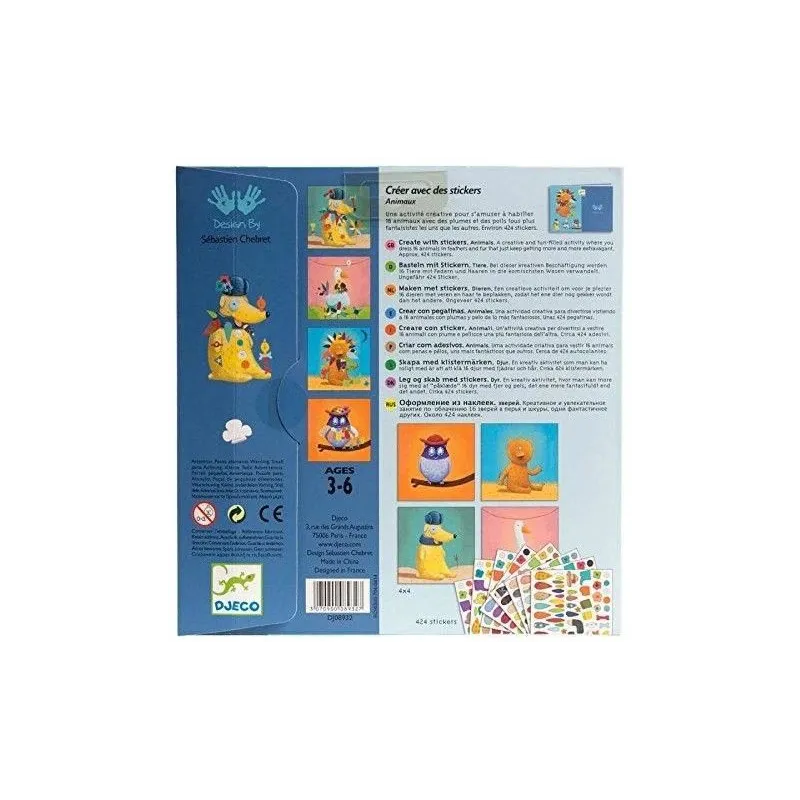 Dekorēšanas komplekts Djeco DJ08932. daudzkrāsaina