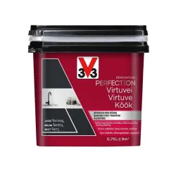 Emaljas krāsa V33 Perfection Kitchen. 0.75 l. melna