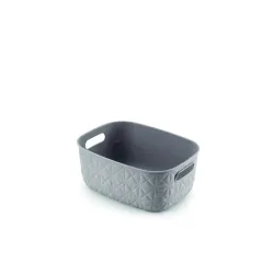 Groziņš Curver. 4 l. pelēka. 26 x 19 x 11 cm