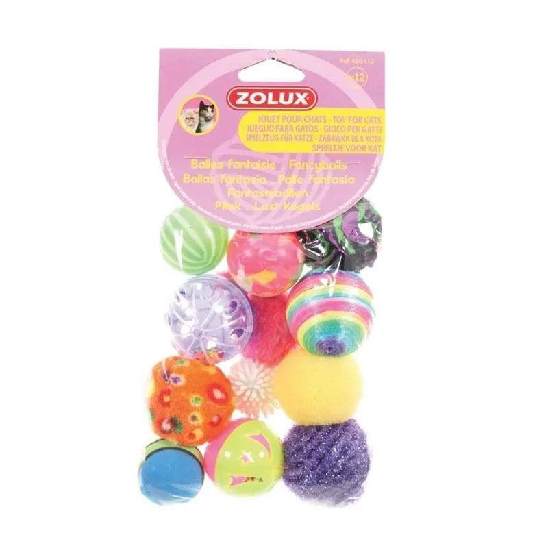 Bumbiņas Zolux CAT TOY. daudzkrāsains