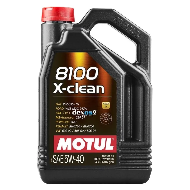 Automobiļu motoreļļa motul 8100xclean 4l