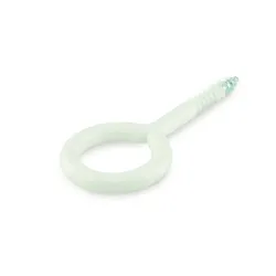 Eye screw 30x12x3.8x18 white- 4pcs