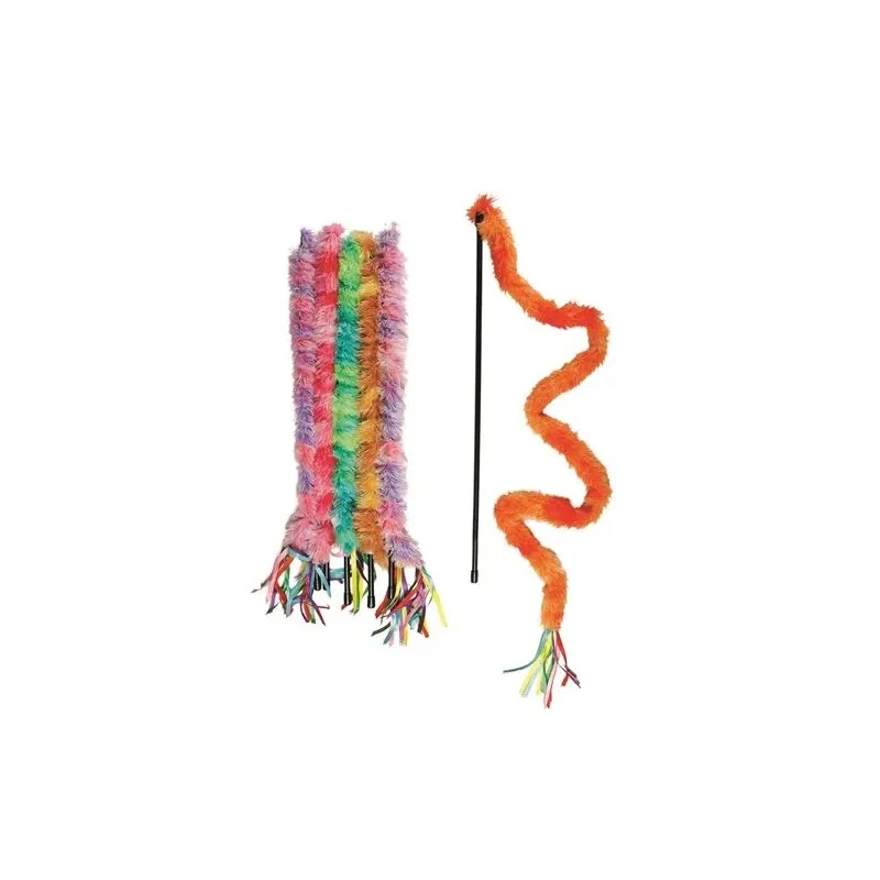 Rotaļlieta kaķim Karlie FISHING ROD. daudzkrāsains