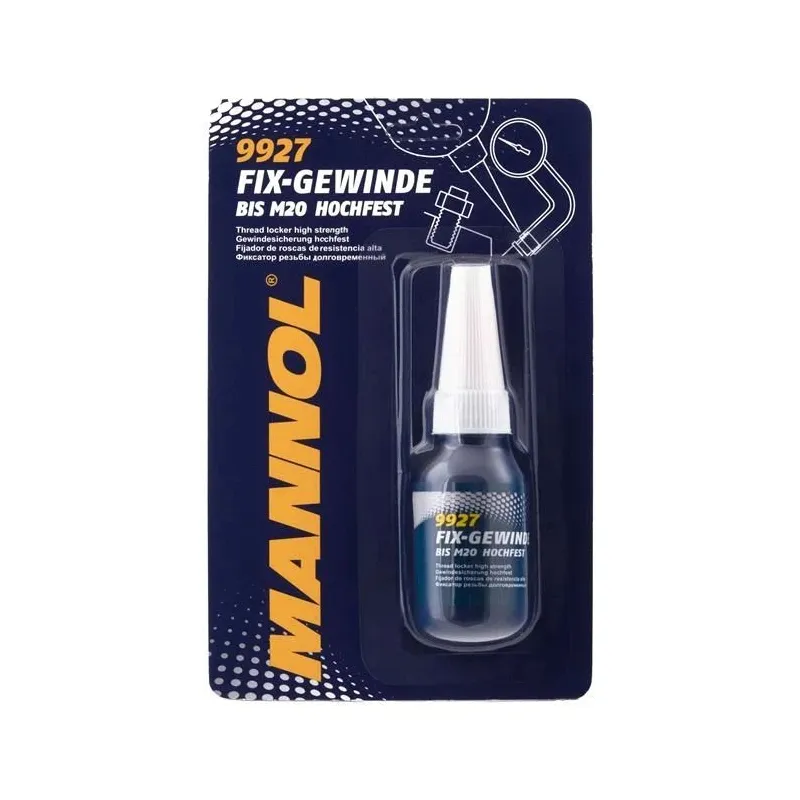 Spēcīgs vītņu fiksācijas šķidrums Mannol. 10 ml