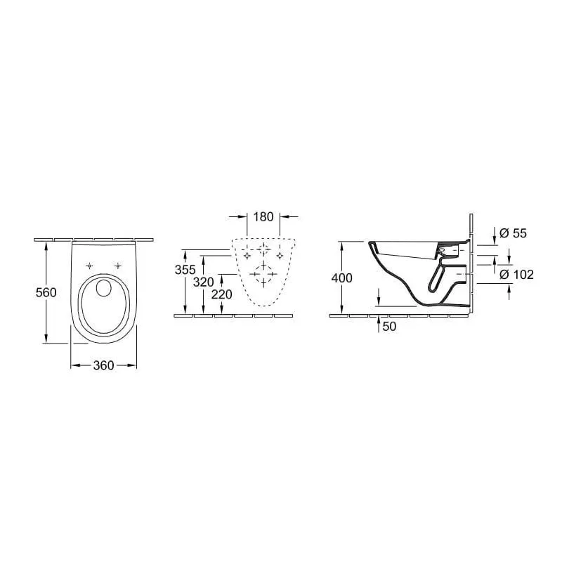 Piekaramais pods O.Novo 5660H101 ar vāku Villeroy & Boch