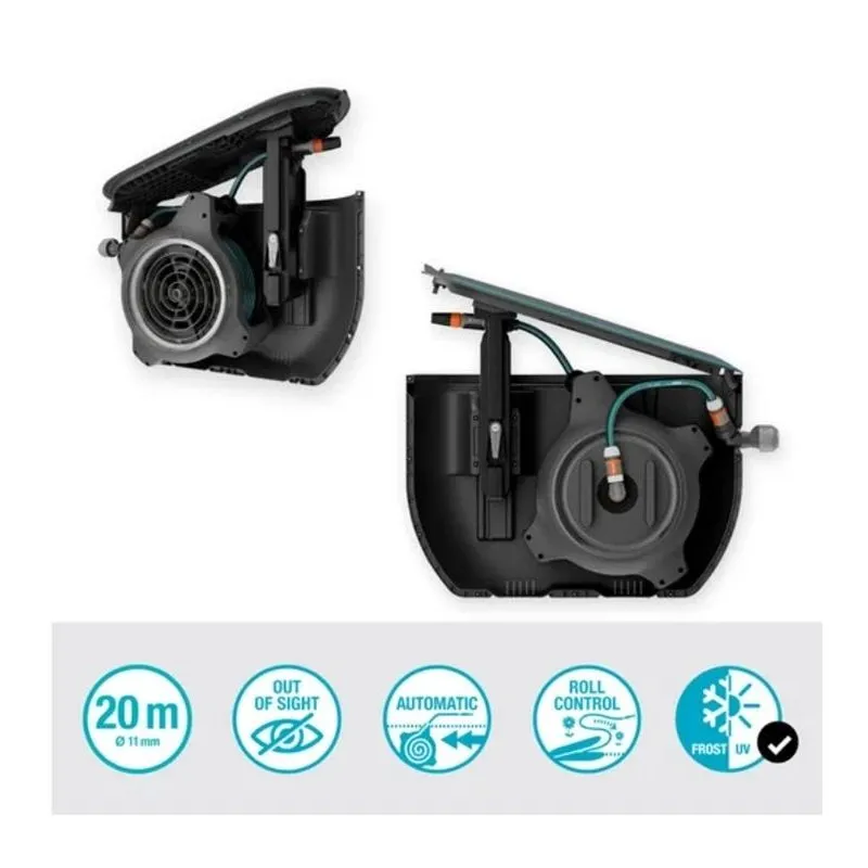Šļūteņu rullis uzstādītis pazemē Undercover Hose Box RollUp