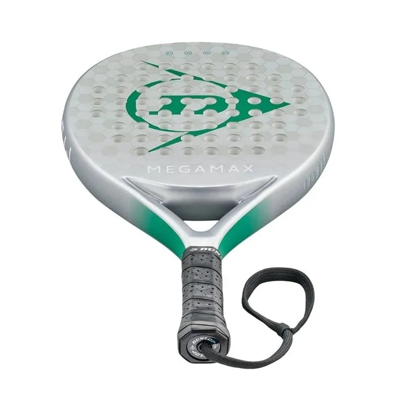 Padel tenisa rakete Dunlop Megamax. sudraba krās.