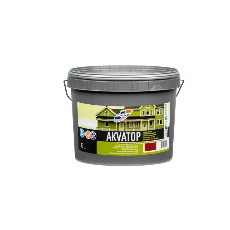 Krāsa akvatop sarkanbrūna 9l