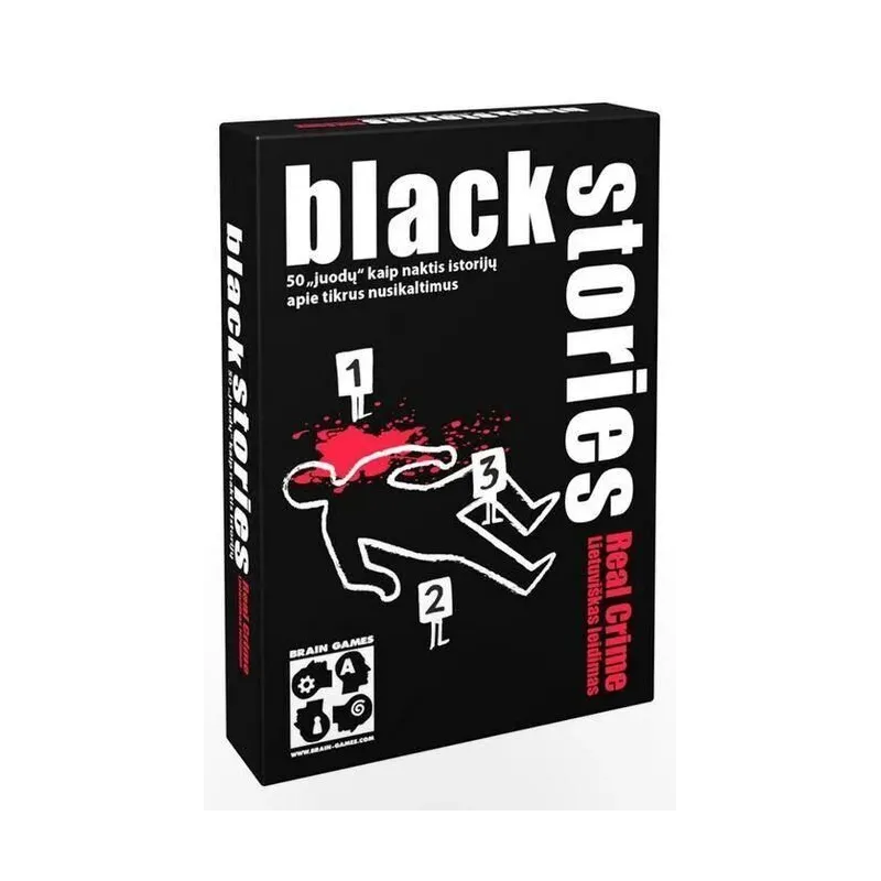 Galda spēle BLACK STORIES: REAL CRIME. LT