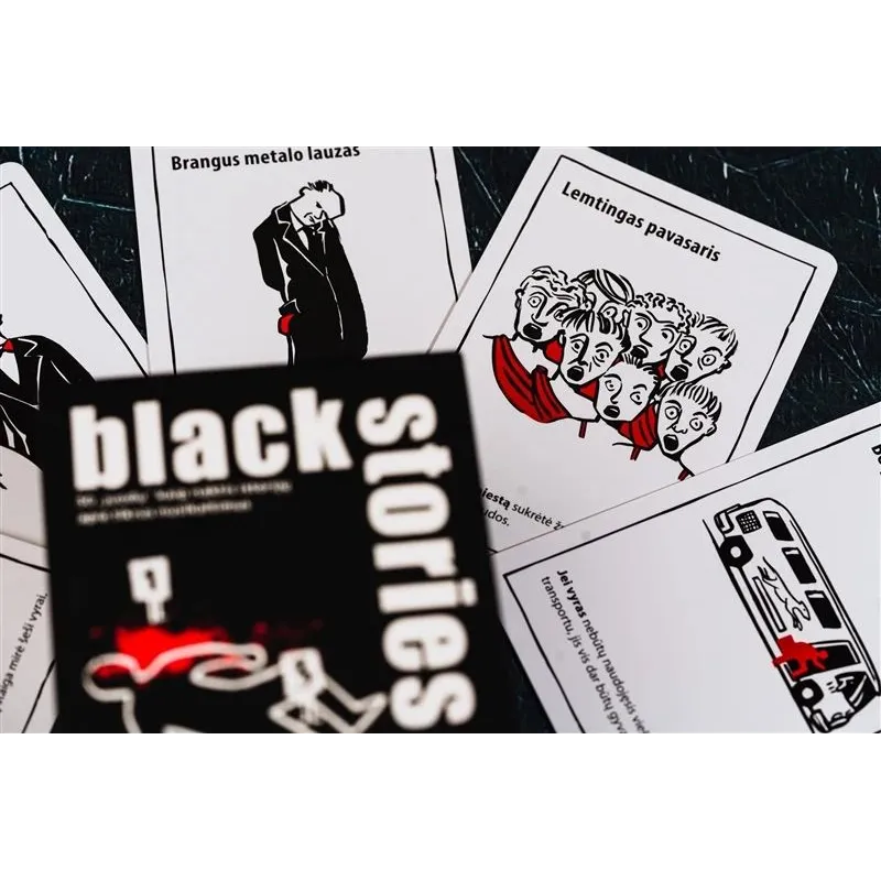 Galda spēle BLACK STORIES: REAL CRIME. LT