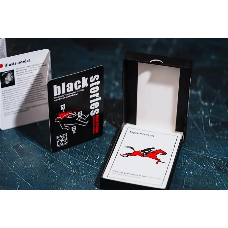 Galda spēle BLACK STORIES: REAL CRIME. LT