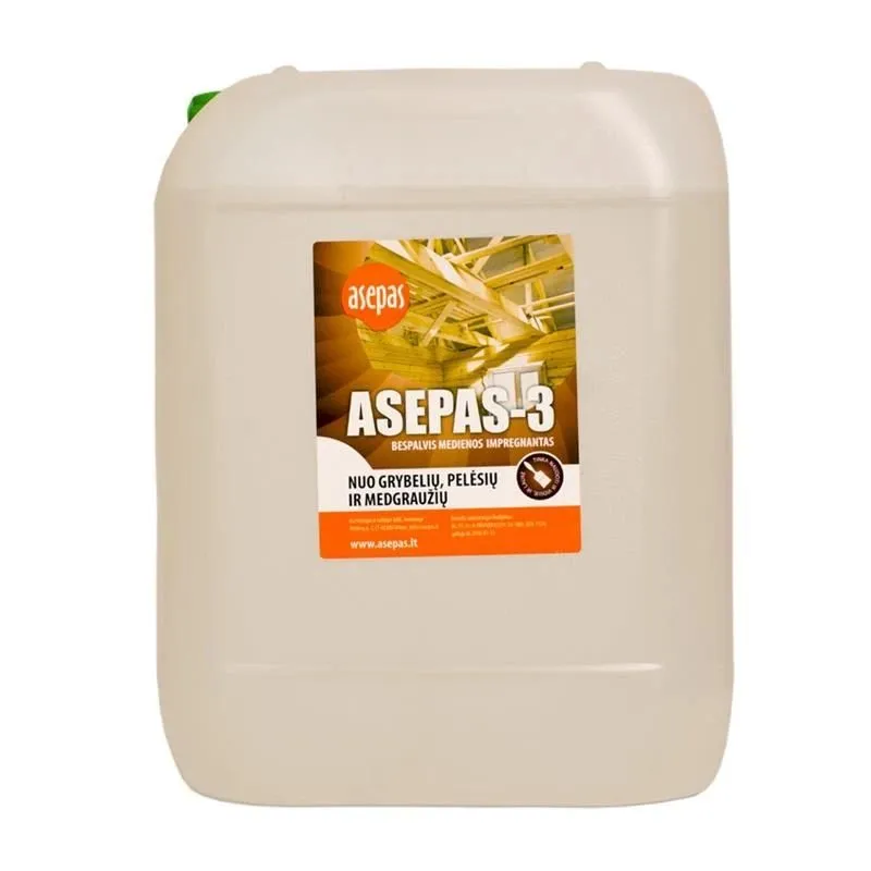 Antiseptiķis Asepas-3, bezkrāsains, 10 l