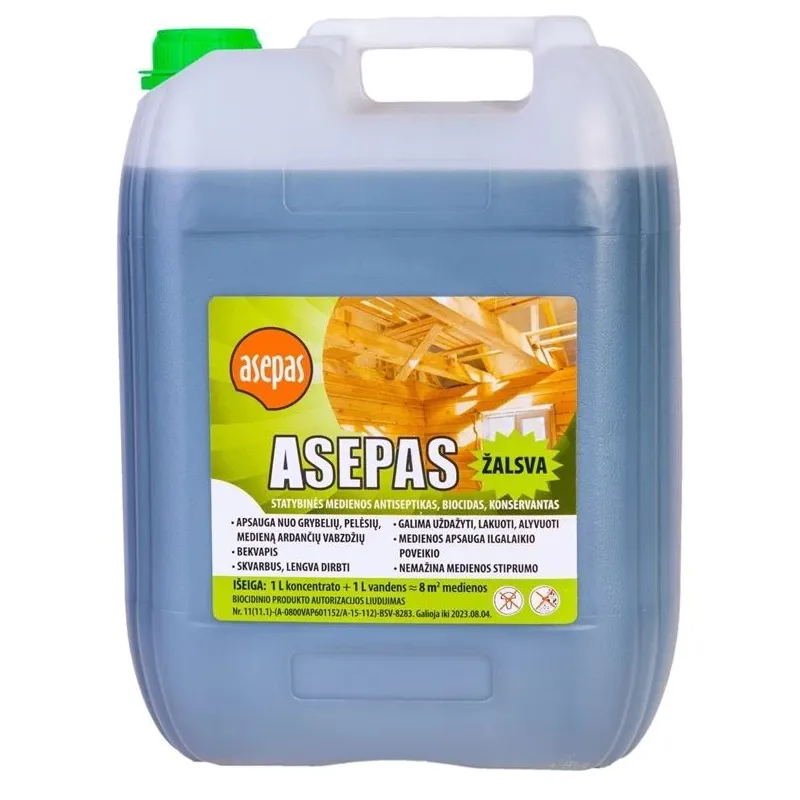 Antiseptiķis asepas zaļgans 10l