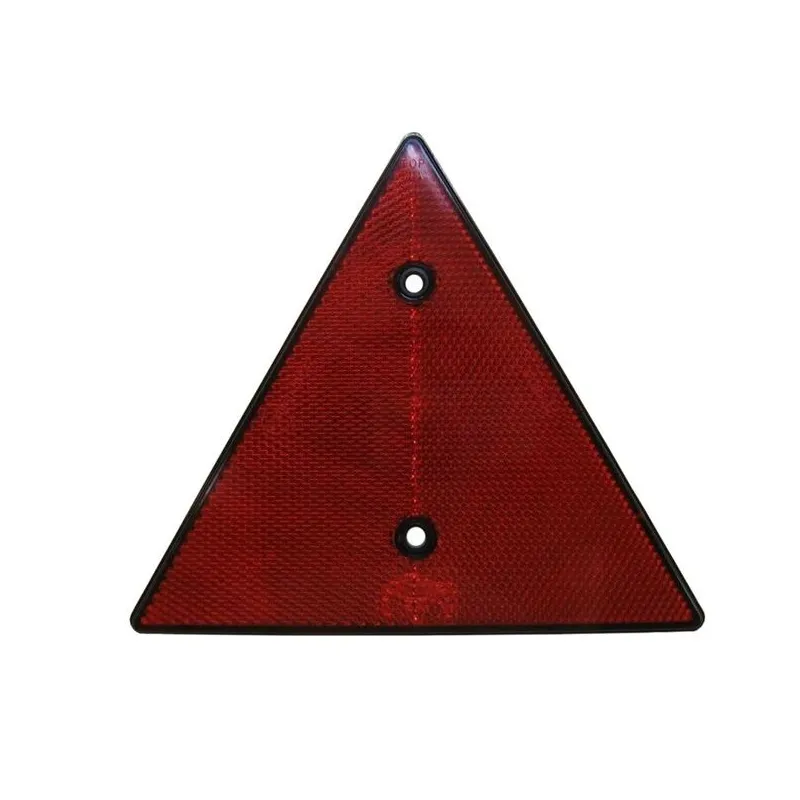 Sarkans skrūvējams atstarotājs, trīsstūris, 160x140 mm