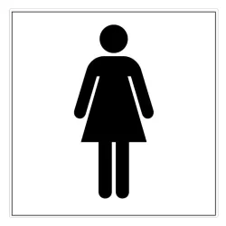 Sticker toilet for women 70x120mm
