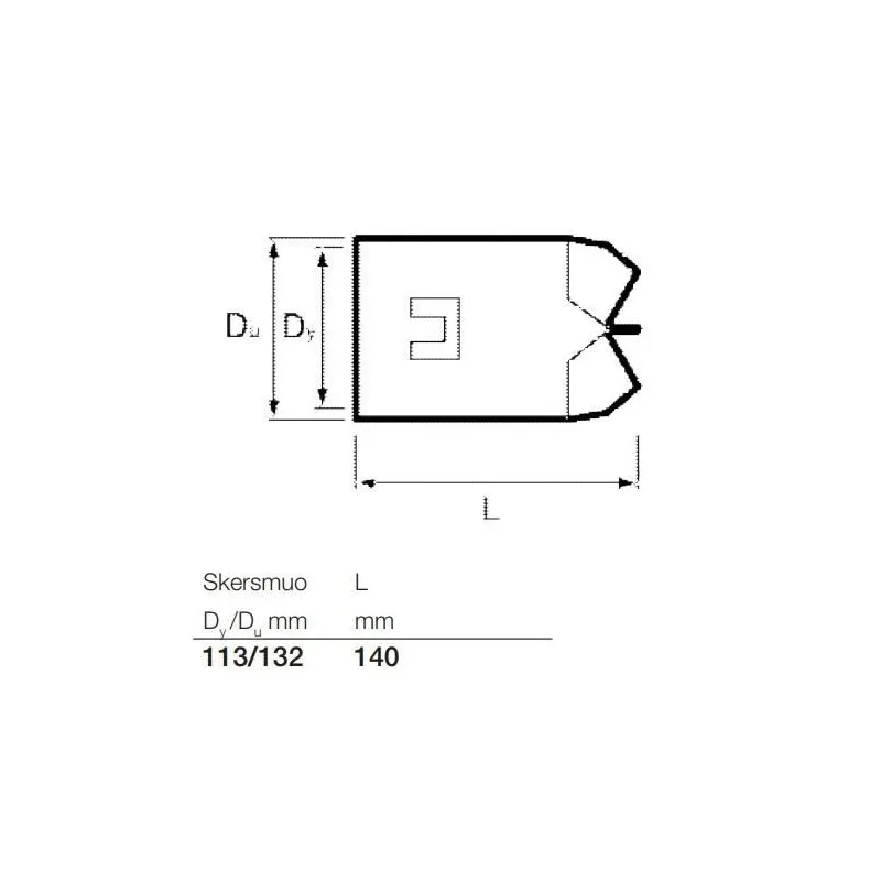 Drenāžais santeh.savienojums D113
