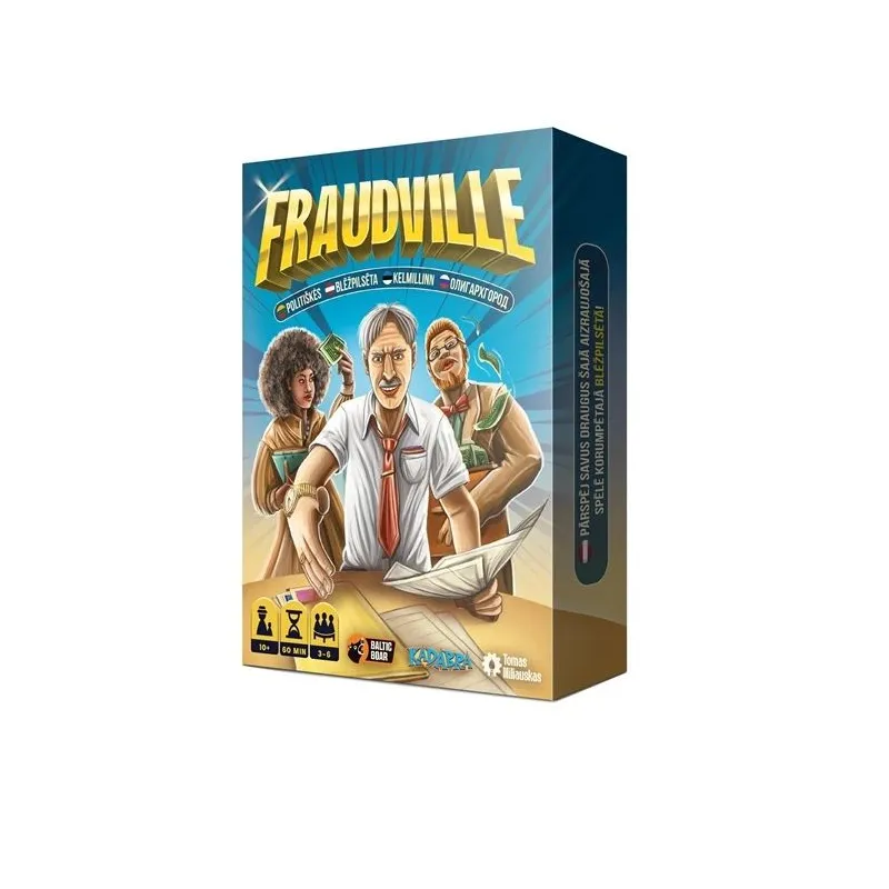Galda spēle Kadabra Fraudville. LT LV EE RUS