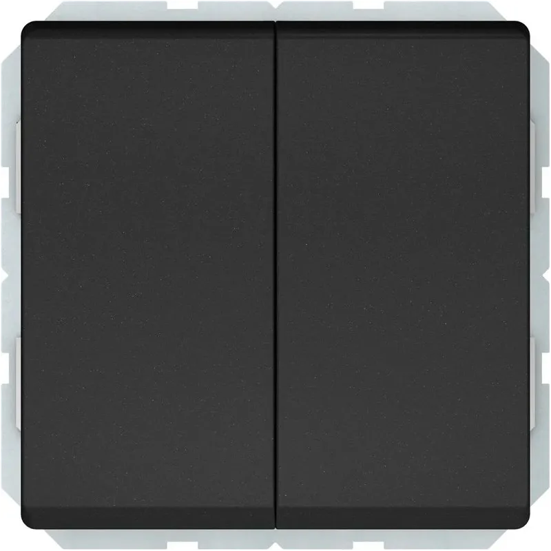 Slēdzis VILMA ST150. 2 taustiņi. matēts melns