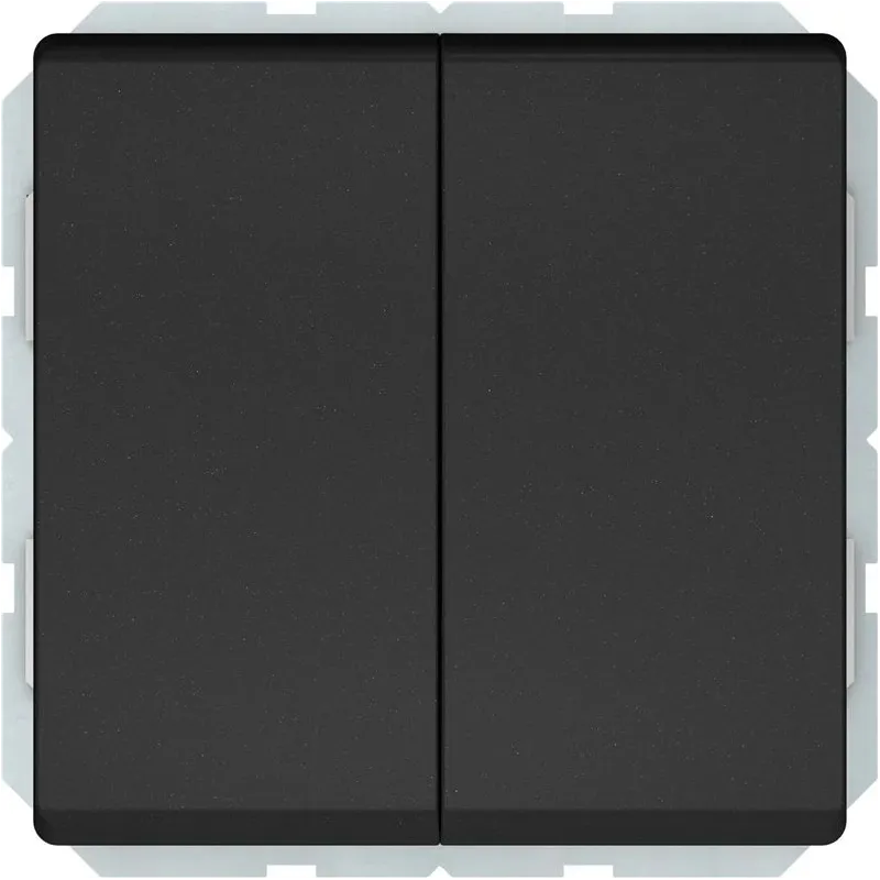 Slēdzis VILMA ST150. 2 taustiņi. matēts melns