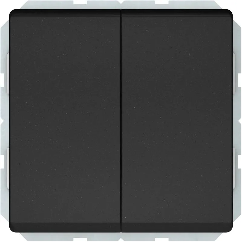 Slēdzis VILMA ST150. 2 taustiņi. matēts melns