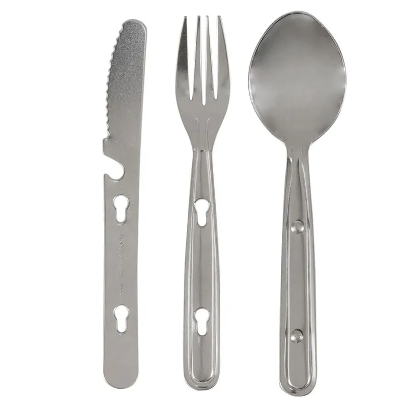 Tūristu galda piederumu komplekts nerūsējošais tērauds 80mm