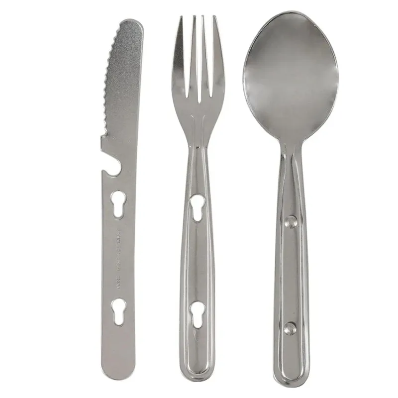 Tūristu galda piederumu komplekts nerūsējošais tērauds 80mm