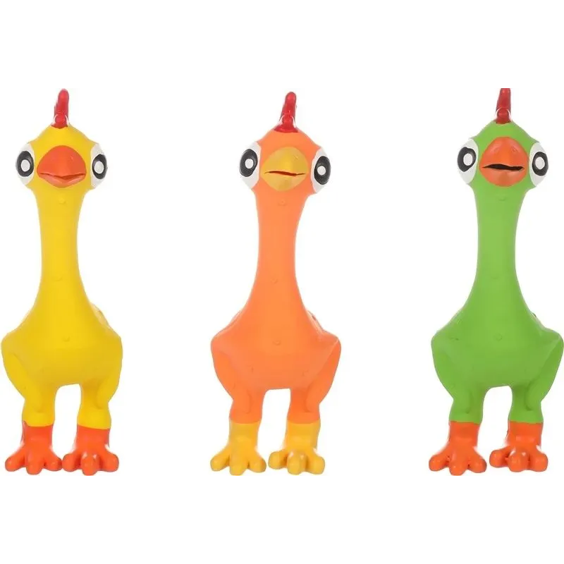 Rotaļlieta sunim. grabulis Flamingo. 28 cm. daudzkrāsaina