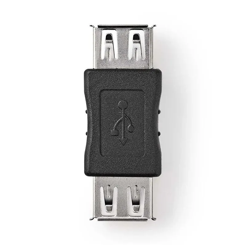 Adapteris NEDIS USB Type A F. USB Type A F. melns