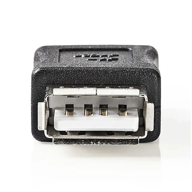 Adapteris NEDIS USB Type A F. USB Type A F. melns