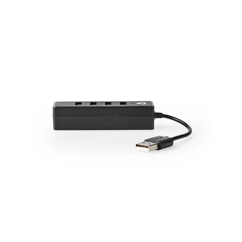 USB hub 4-port USB 2.0. black