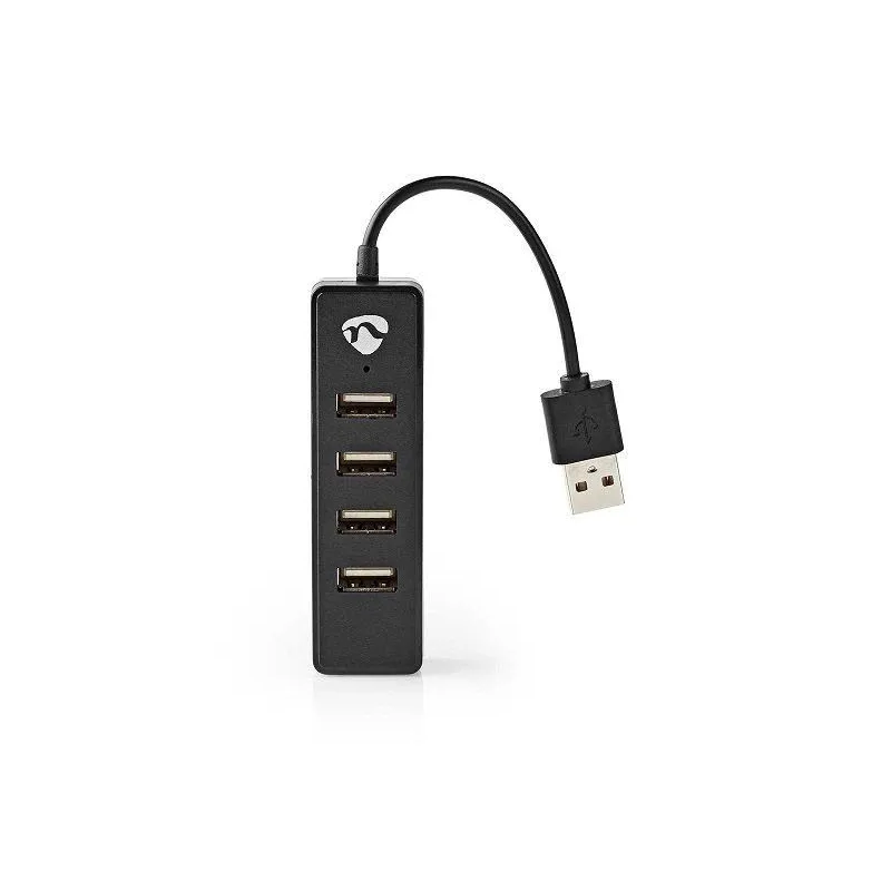 USB hub 4-port USB 2.0. black