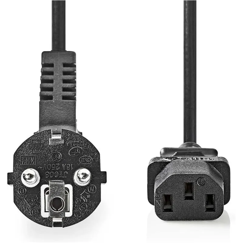 Kabelis Emos IEC-320-C13 2 m. melna