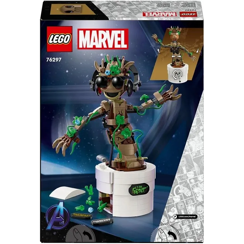 Konstruktors LEGO Marvel Dejojošs Groot 76297