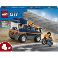 Constr lego motorcycle transporter 60491