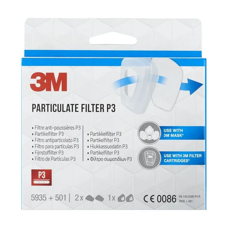 Filtru pāris ffp3 un turētāji. 3m 5935