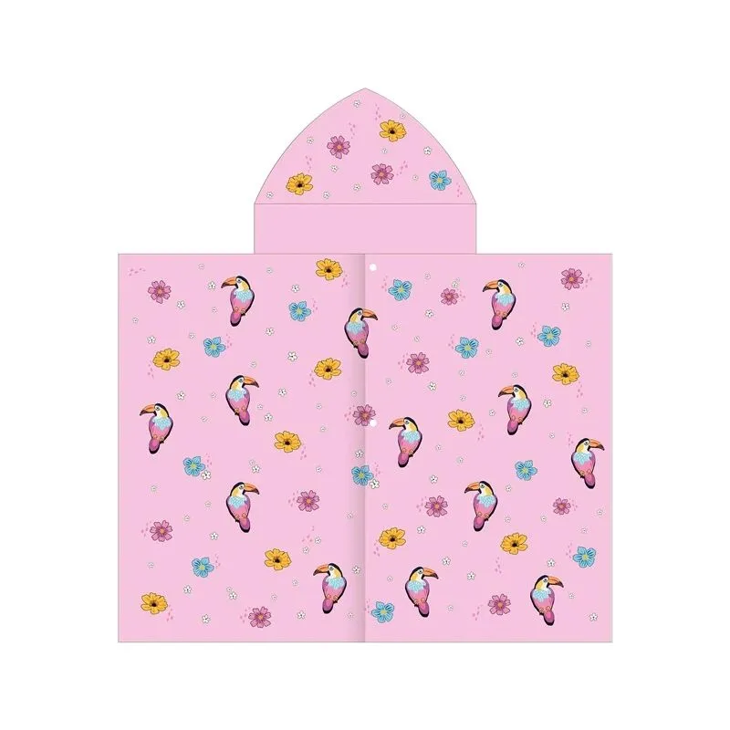 Pončo Spokey TUCAN PK. rozā. 175 cm x 70 cm